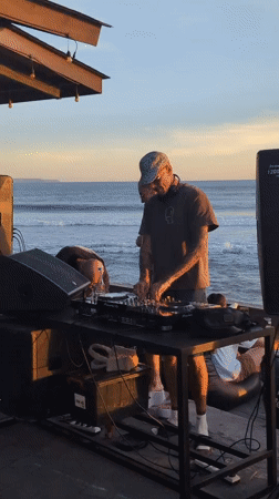 Sunset DJ set draws crowds to North Kuta beach