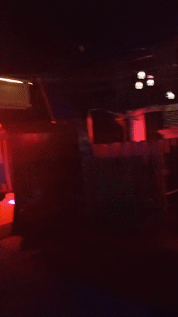 Nightlife scene at a lit-up lounge in Howayi, Nigeria