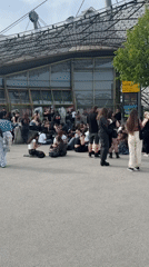 Munich scenes captured: youth gathering, BMW towers, Olympiaturm