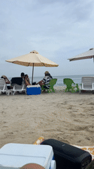 Evening beach gathering observed in Porlamar, Venezuela