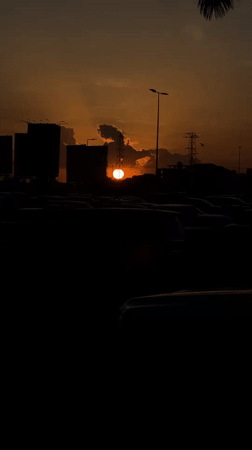 Afternoon scenes documented at Dar es Salaam airport through sunset