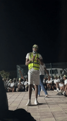 NYSC member performs for crowd in Maiduguri nighttime gathering