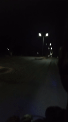 Nighttime motorcycle ride captured on video in Lokoja, Nigeria