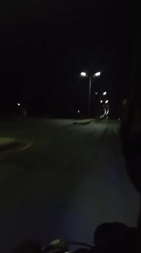 Nighttime motorcycle ride captured on video in Lokoja, Nigeria