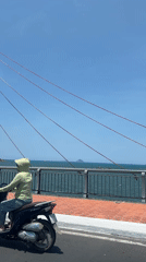 Morning coastal drive captured in Nha Trang, Vietnam