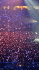 Large crowd fills Paris arena for indoor concert performance