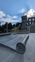 Morning exploration of Tbilisi's Chronicle of Georgia monument and hilltop views