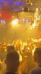 Busy nightclub in บ้านบางรักษ์ lit up on a Saturday night