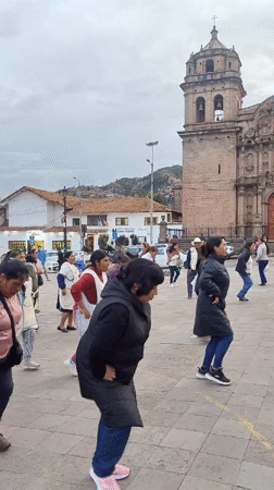 Traditional cultural performances and marketplace scenes documented in Cusco