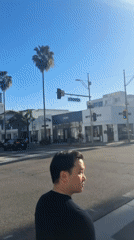 Casual Beverly Hills moments captured during Sunday evening