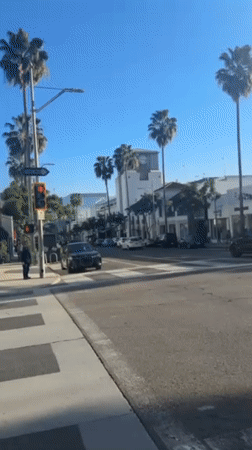 Casual Beverly Hills moments captured during Sunday evening