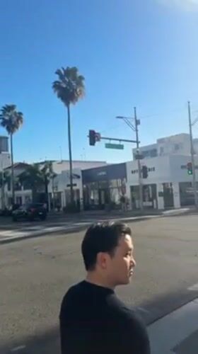 Casual Beverly Hills moments captured during Sunday evening