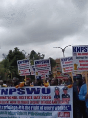 KNPSWU marches through Nairobi for International Justice Day 2026