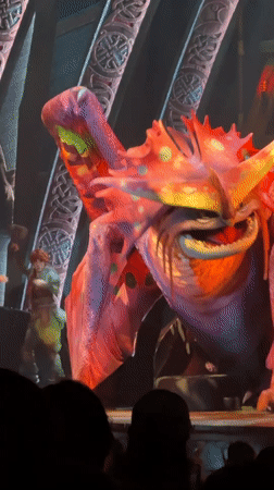 Dragon-themed stage show performed at Universal Beijing Resort