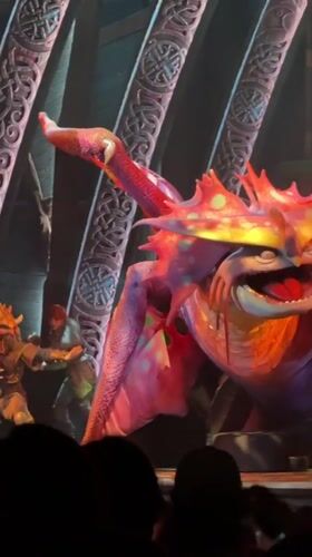 Dragon-themed stage show performed at Universal Beijing Resort
