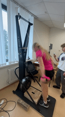 Fitness testing session documented in Прикамский, Russia facility