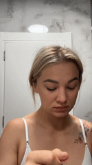 Woman's morning routine documented in Budva apartment