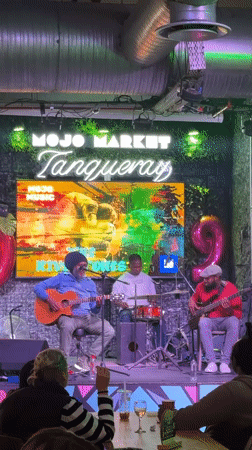 Evening social scene documented at Cape Town's Mojo Market