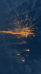 Fireworks display lights up evening sky in Brenitsa, Bulgaria