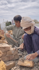 Early morning brick construction work observed in Qilla Saifullah