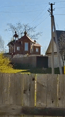 Quiet rural scene documented in Karsha, Russia
