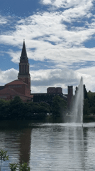 Sunny afternoon at Kiel's Nikolai Church draws casual documentation