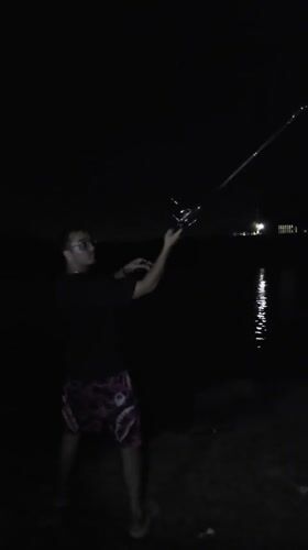 Nighttime fishing and camping activities documented in Ba Ngoi Ward
