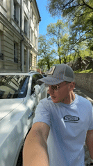 Man documents leisurely morning tour of Plovdiv with luxury car