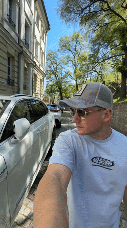 Man documents leisurely morning tour of Plovdiv with luxury car
