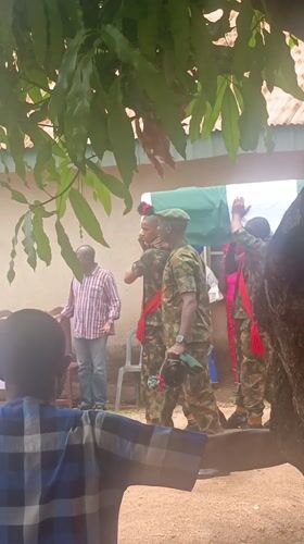 Military funeral ceremony held in Akwanga, Nigeria