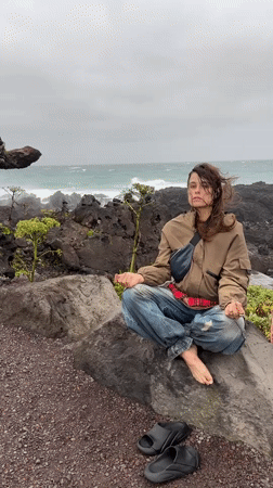 Yoga, horses, and stormy seas on Jeju's southern coast