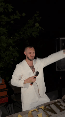 Evening birthday celebration with pool party in Yerevan, Armenia