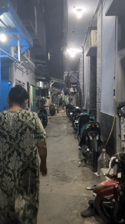Evening in a North Jakarta bedroom and the streets outside