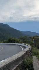 Mountain road scenery documented near Huế, Vietnam