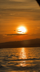 Sunset observed over water in Banjar, Indonesia