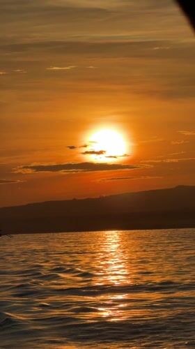 Sunset observed over water in Banjar, Indonesia