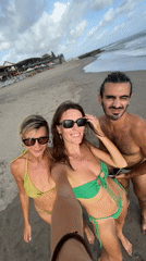 Morning beach activities observed at North Kuta, Indonesia