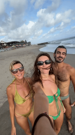 Morning beach activities observed at North Kuta, Indonesia
