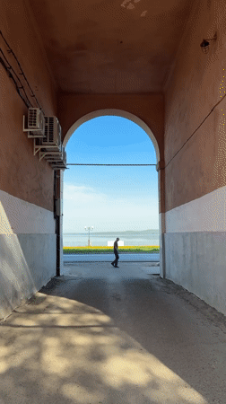 Spring morning walk documented through Votkinsk, Russia
