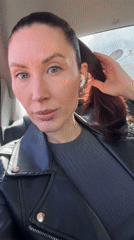 Morning scenes in Perm: woman in car, construction equipment