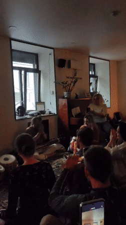 Indian music, tea, and crystals at a St. Petersburg cultural gathering