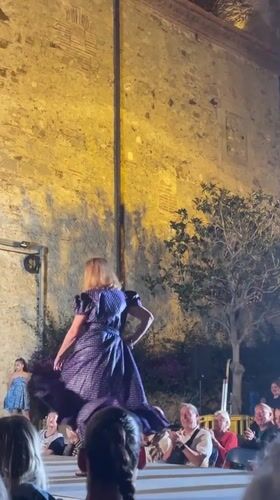 Outdoor fashion show features diverse models in Calella Spain