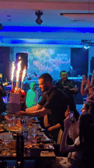 Birthday celebration features live music performances at decorated venue