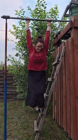 Casual summer afternoon at a rural Russian yard.