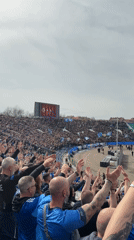 Crowded stadium draws large crowd in Sofia, Bulgaria