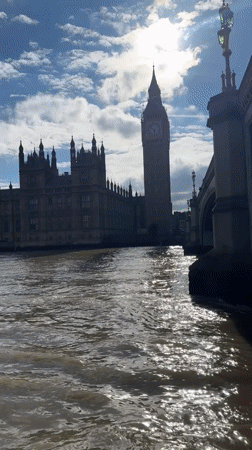 Cruising the Thames past London's iconic South Bank landmarks
