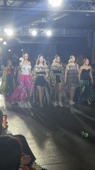 Fashion show with colorful outfits held in Astrakhan