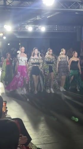 Fashion show with colorful outfits held in Astrakhan
