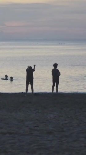 Quiet evening on Nha Trang beach — yoga, meditation, and stillness.