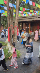 Lazy July morning at a traditional Xishan cultural site
